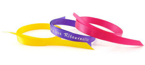 bracelet personnalisé satin à nouer