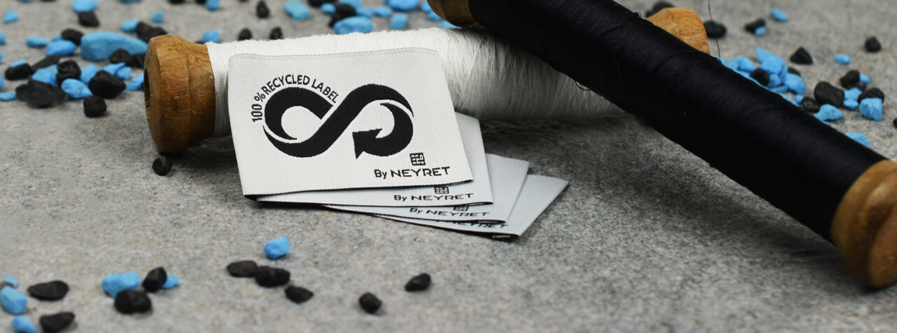 Your woven label made with recycled polyester