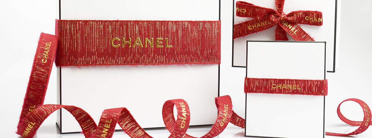 Auth. Brand New Chanel Wrapping Ribbon Wide 1